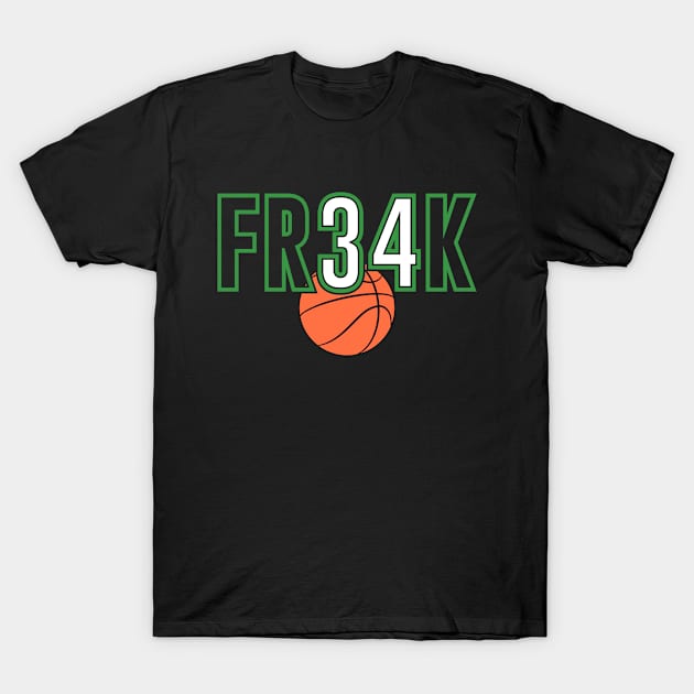 Freak 34 Basketball T-Shirt by beardline